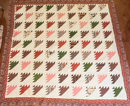Lost Ships Early Quilt with Stunning Border