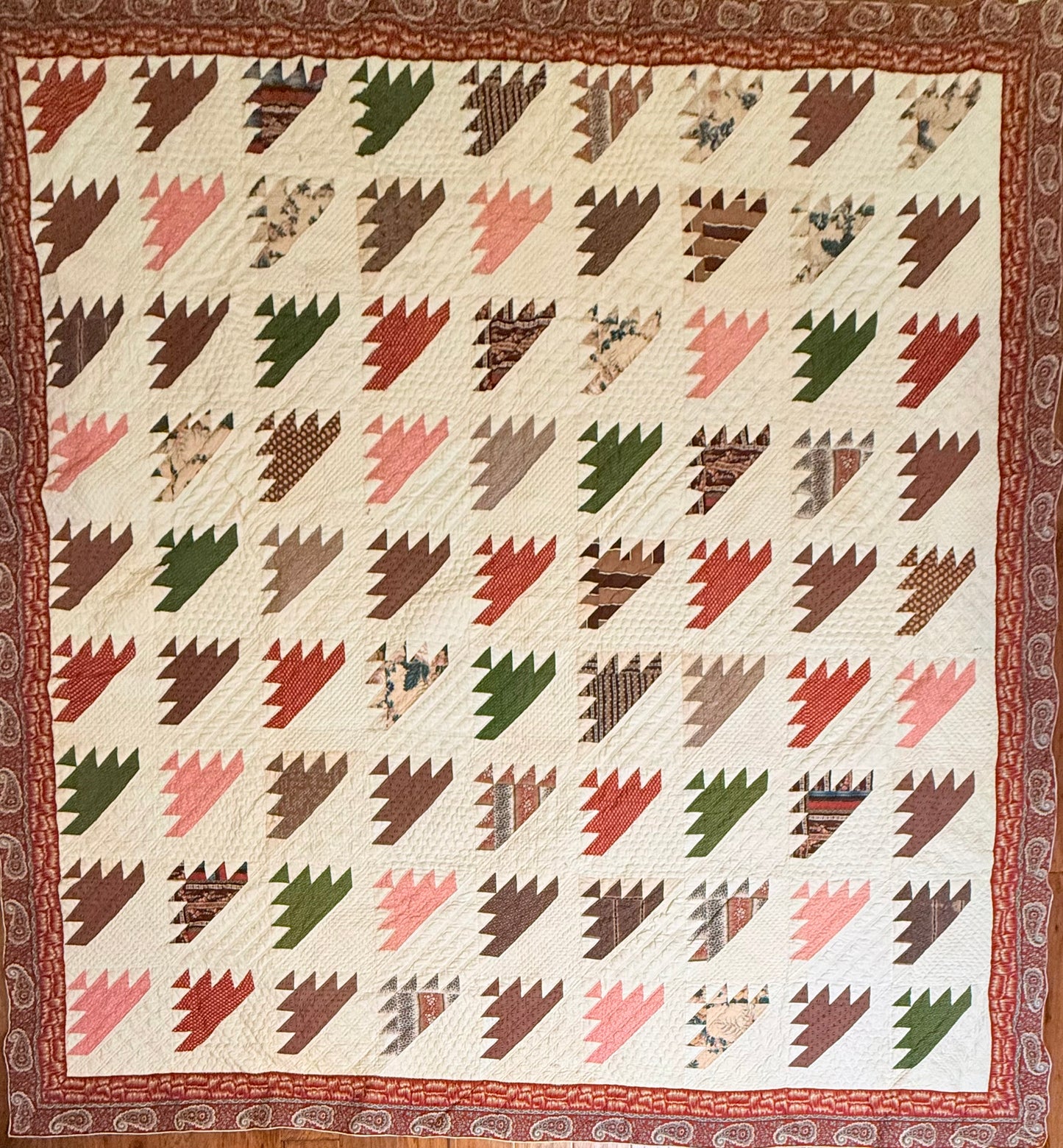 Lost Ships Early Quilt with Stunning Border