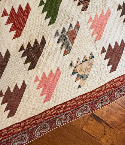 Lost Ships Early Quilt with Stunning Border