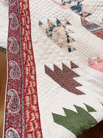 Lost Ships Early Quilt with Stunning Border