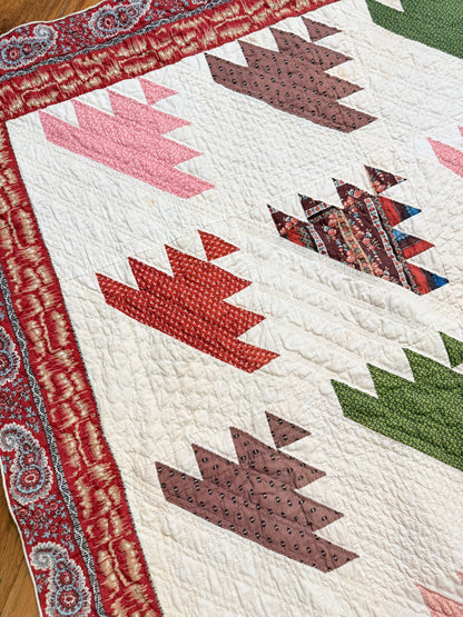 Lost Ships Early Quilt with Stunning Border