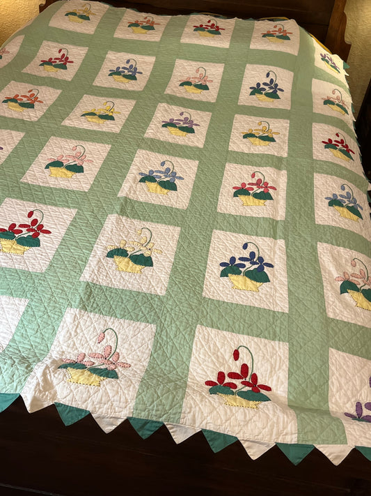 Flower Basket Sampler Quilt