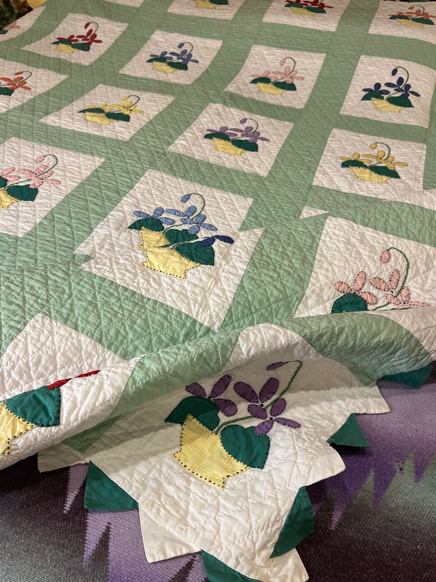 Flower Basket Sampler Quilt