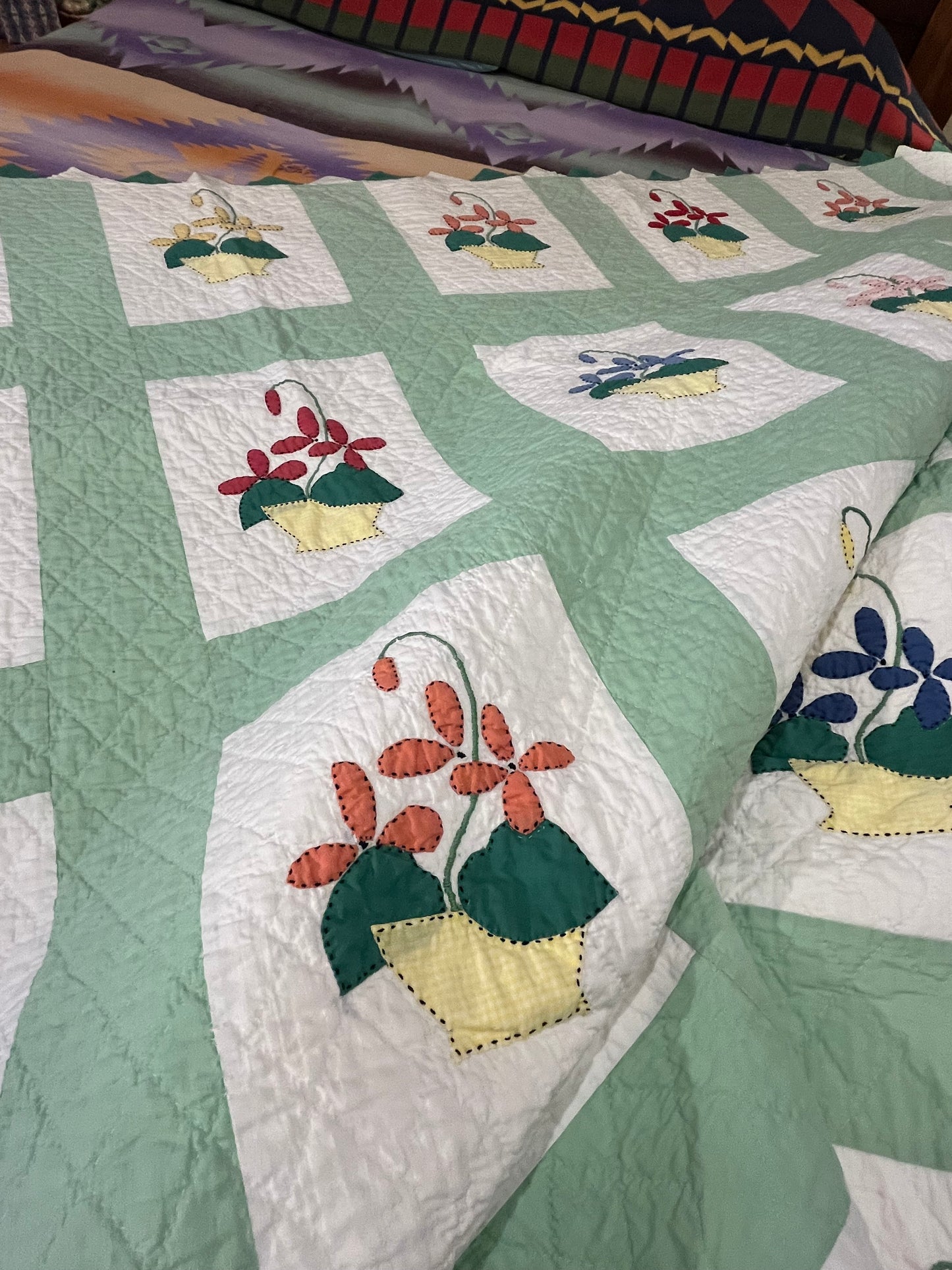 Flower Basket Sampler Quilt