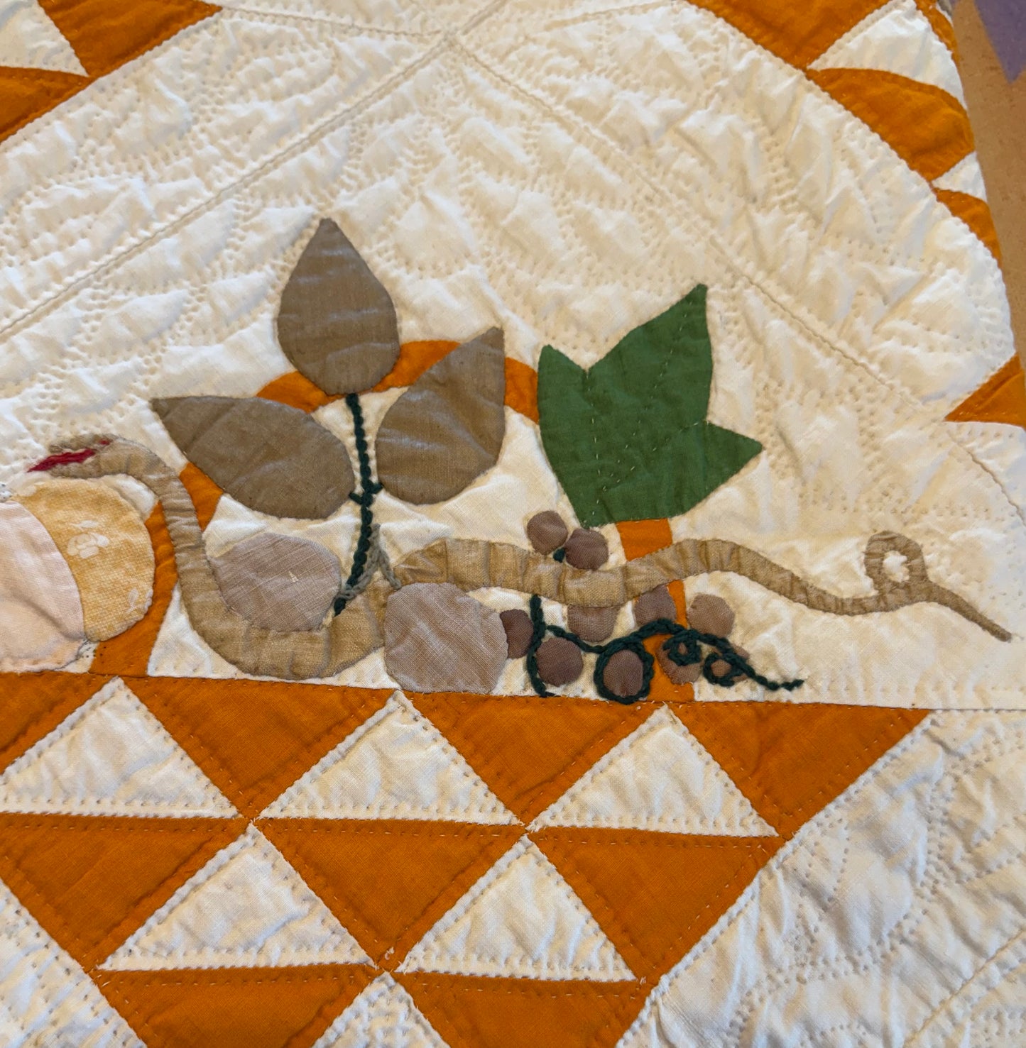 Early Basket of Chintz Flowers Quilt