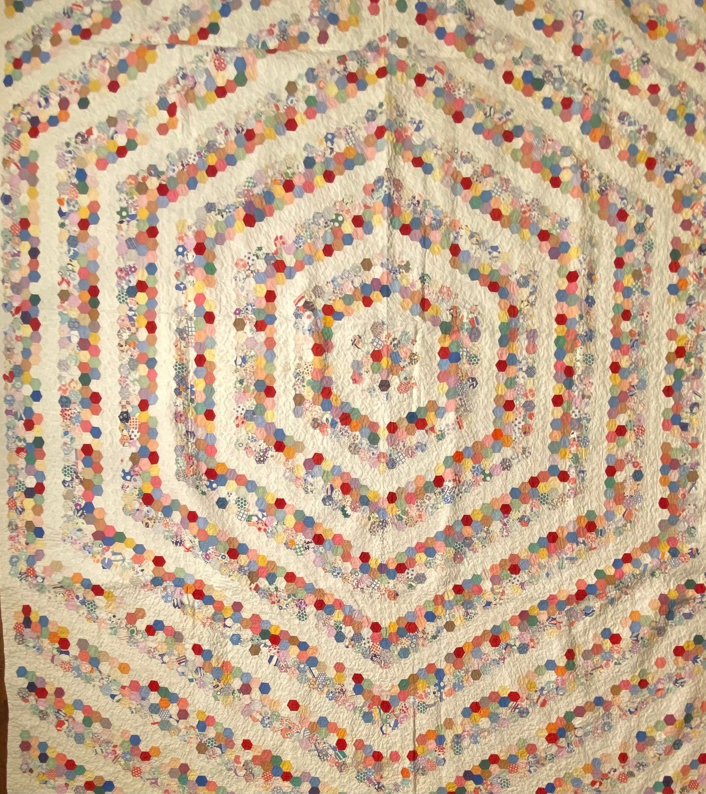 Mini Hexagons Around the World Quilt