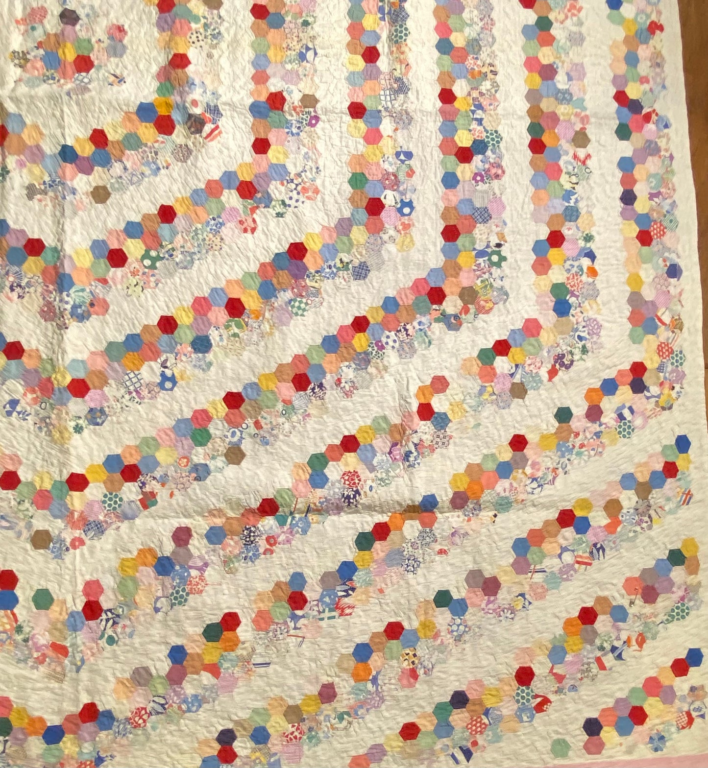 Mini Hexagons Around the World Quilt