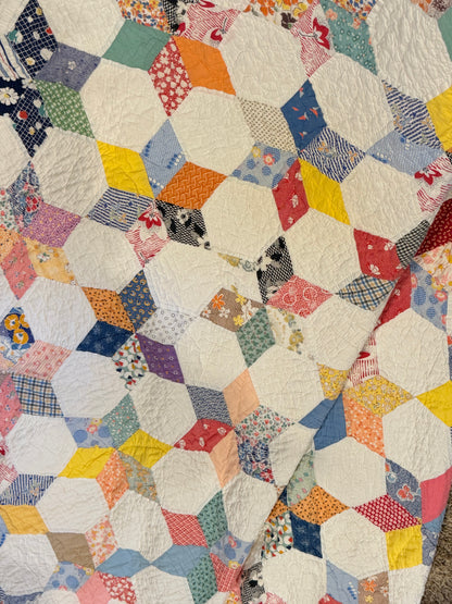 Six Point Touching Stars Quilt