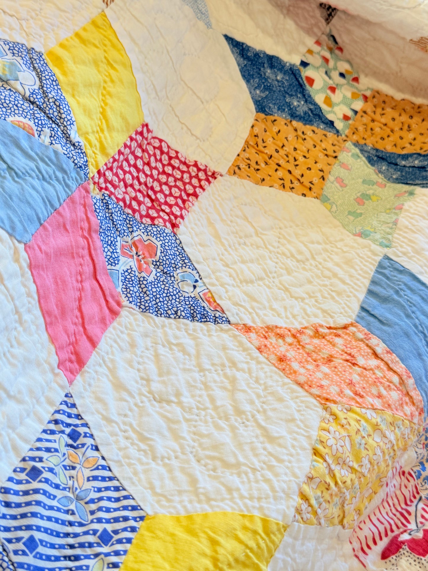 Six Point Touching Stars Quilt
