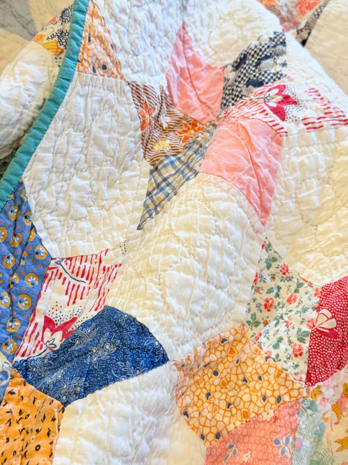 Six Point Touching Stars Quilt