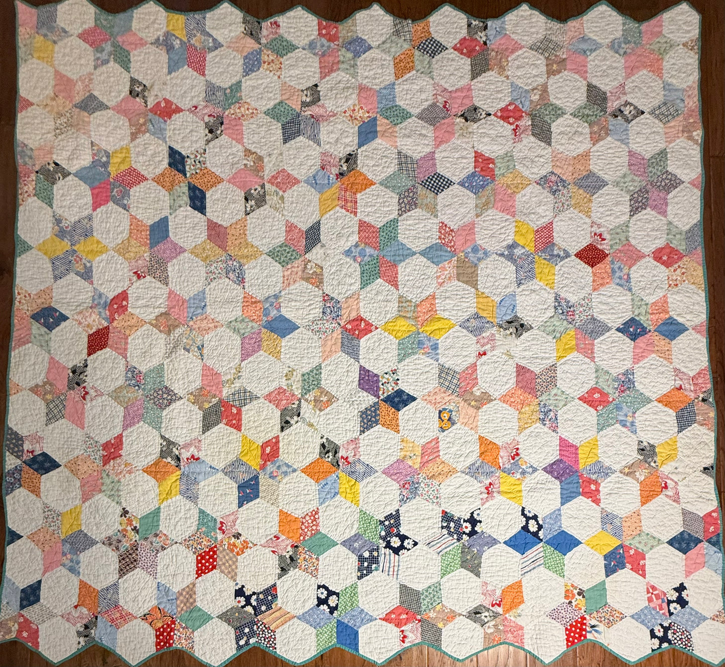 Six Point Touching Stars Quilt