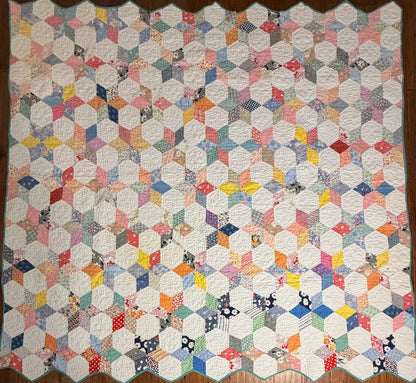 Six Point Touching Stars Quilt