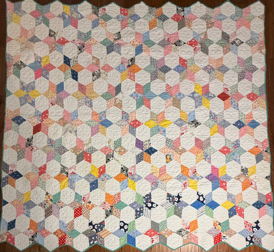 Six Point Touching Stars Quilt