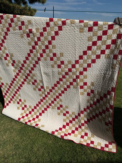 Patchwork of Blocks and Chain Quilt