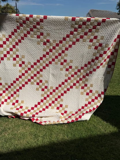 Patchwork of Blocks and Chain Quilt