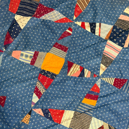 Scrappy Rocky Road to Kansas Quilt Top