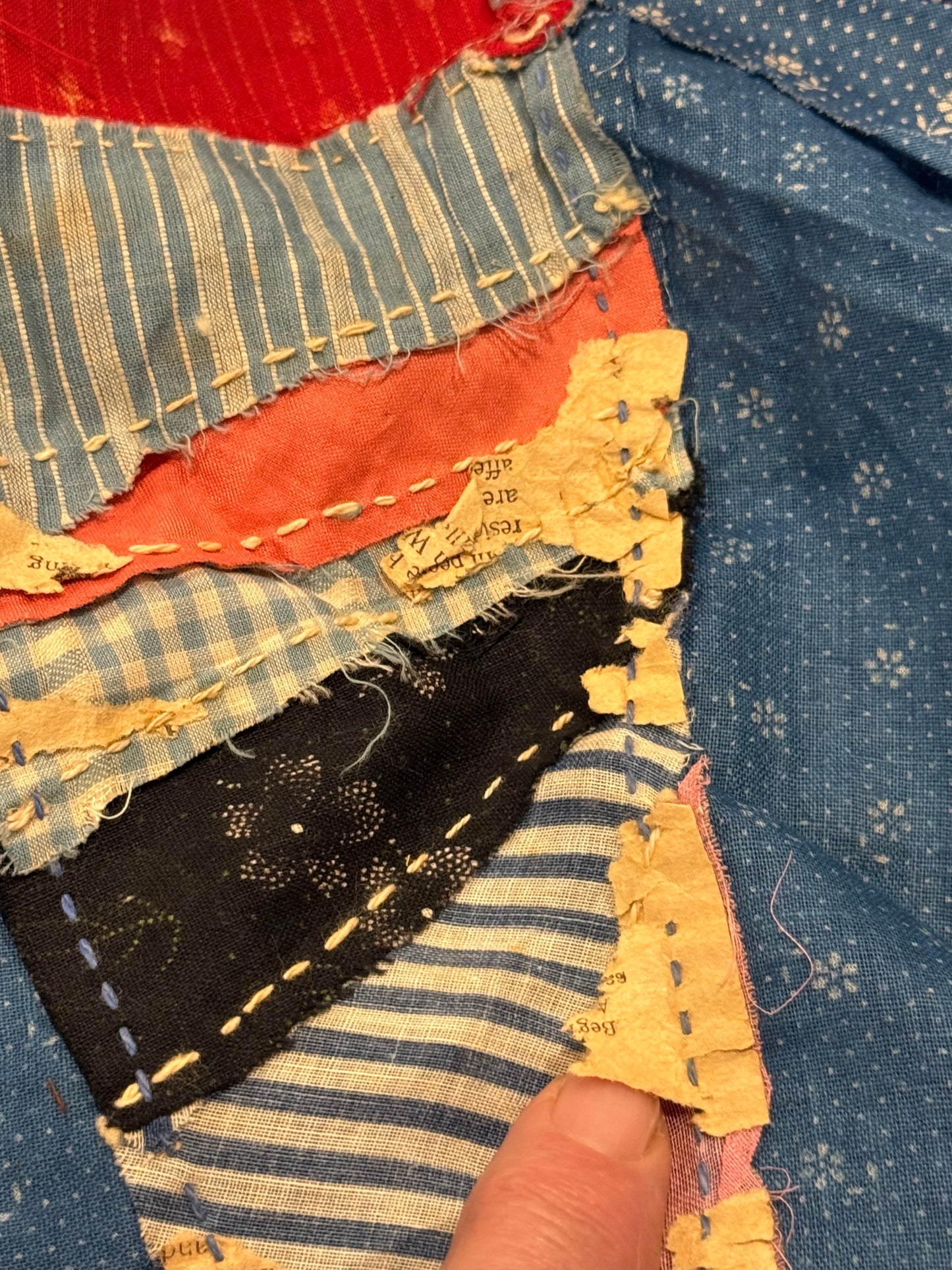Scrappy Rocky Road to Kansas Quilt Top