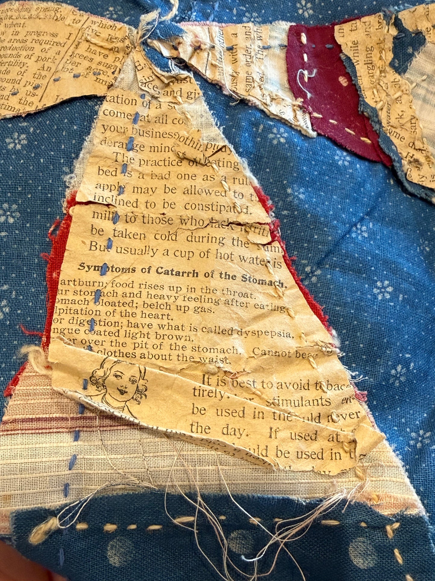 Scrappy Rocky Road to Kansas Quilt Top