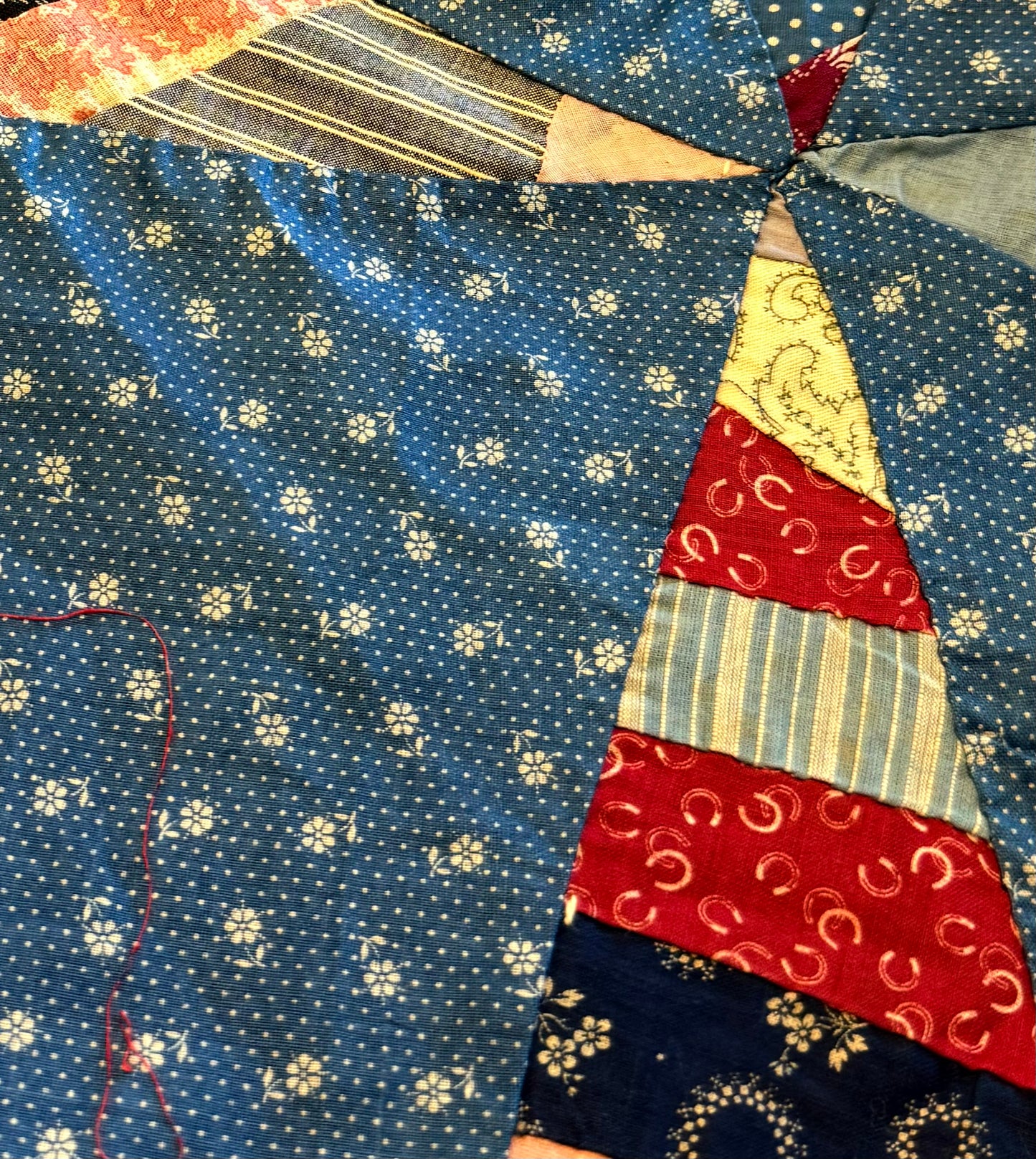 Scrappy Rocky Road to Kansas Quilt Top