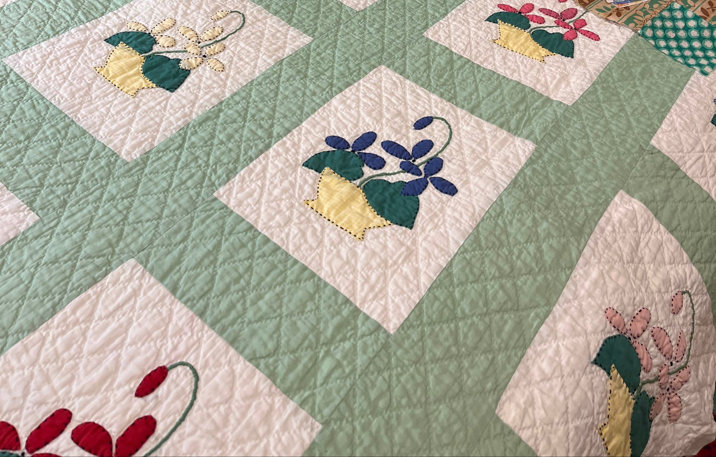 Flower Basket Sampler Quilt