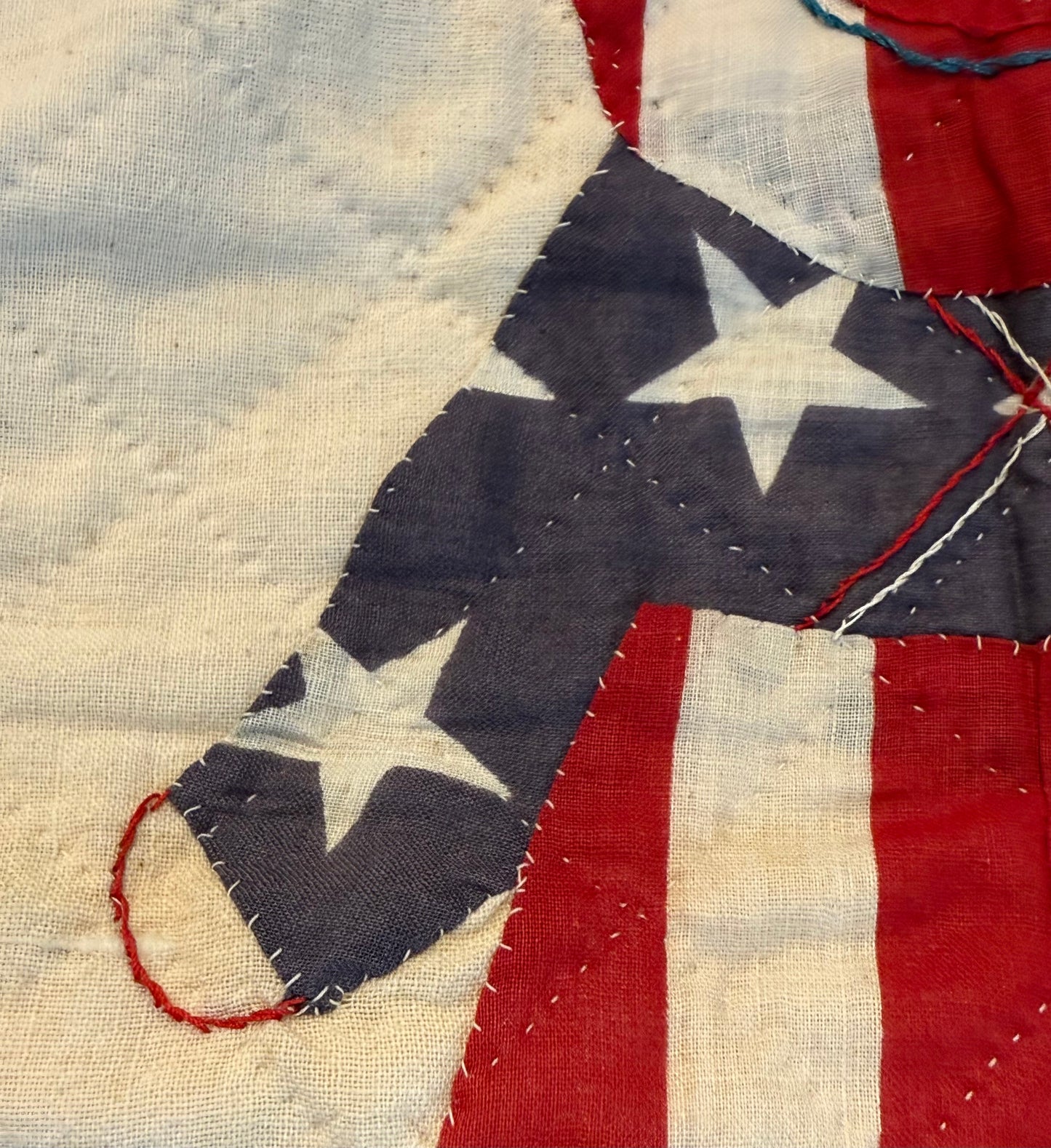Unique and Rare Patriotic Overall Sam Quilt