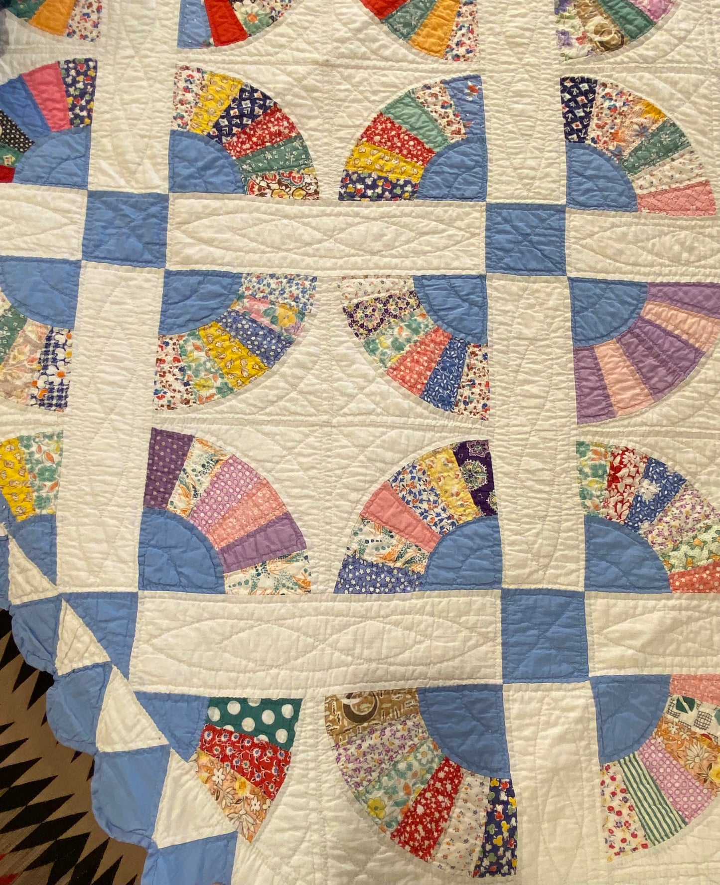 Fan Quilt with Cone Border SOLD