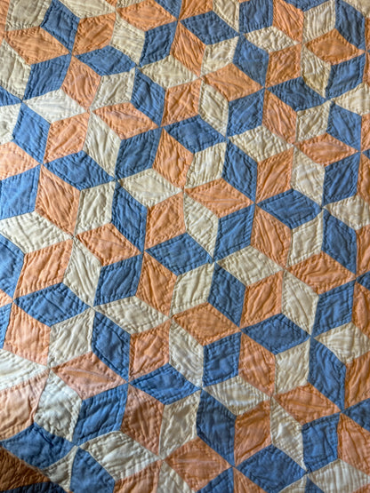 Tumbling Baby Blocks Crib Quilt