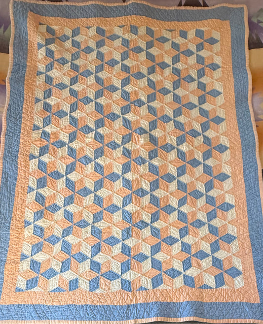 Tumbling Baby Blocks Crib Quilt