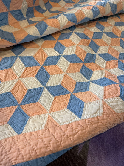 Tumbling Baby Blocks Crib Quilt