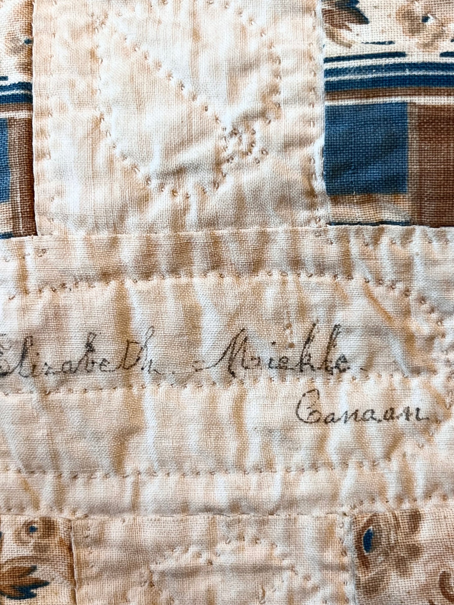 Early 1853 New York Signature Album Quilt