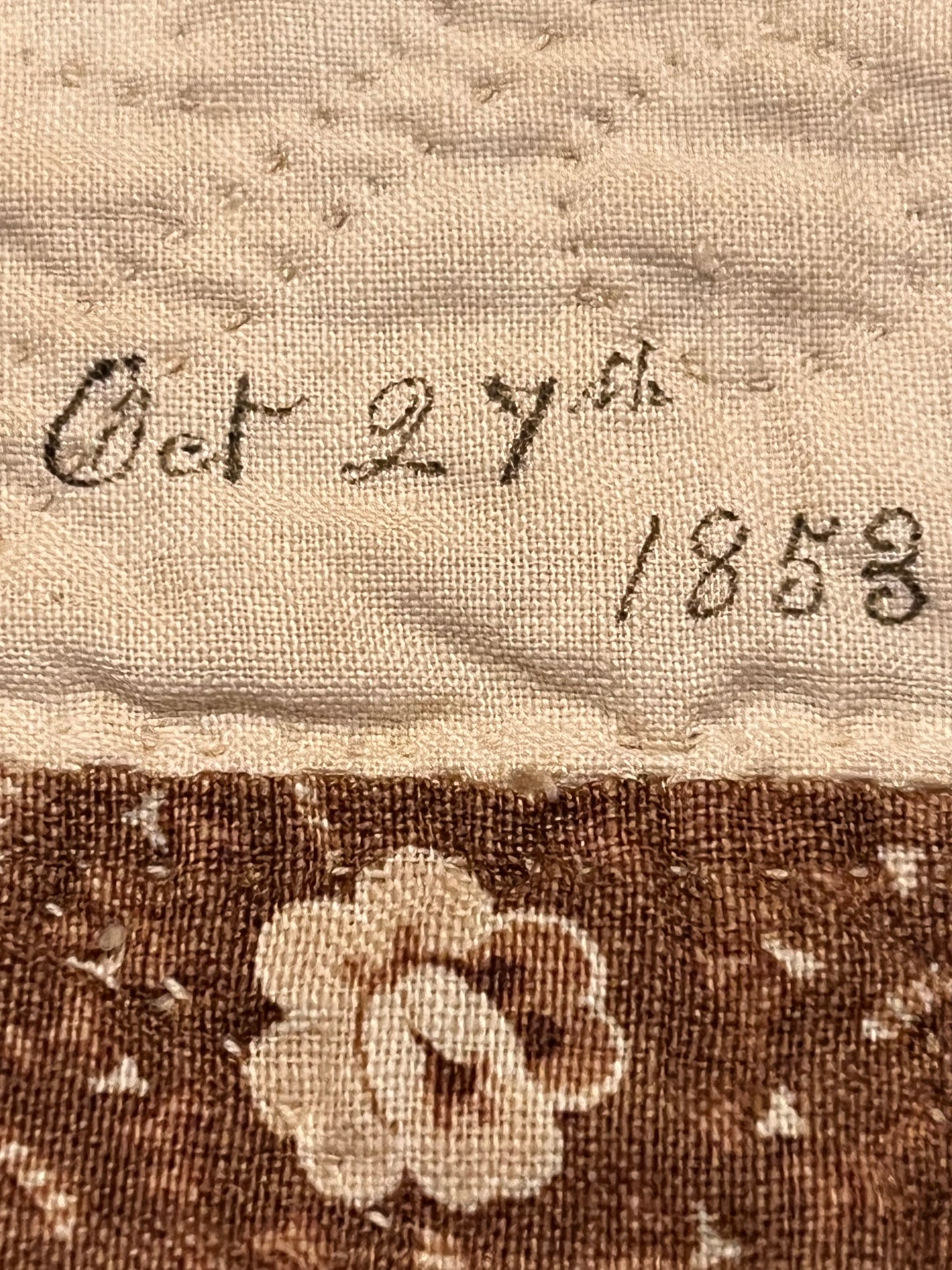 Early 1853 New York Signature Album Quilt