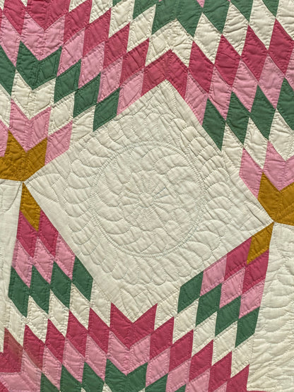 Broken Star in Solids Quilt  - Exhibited - Sold