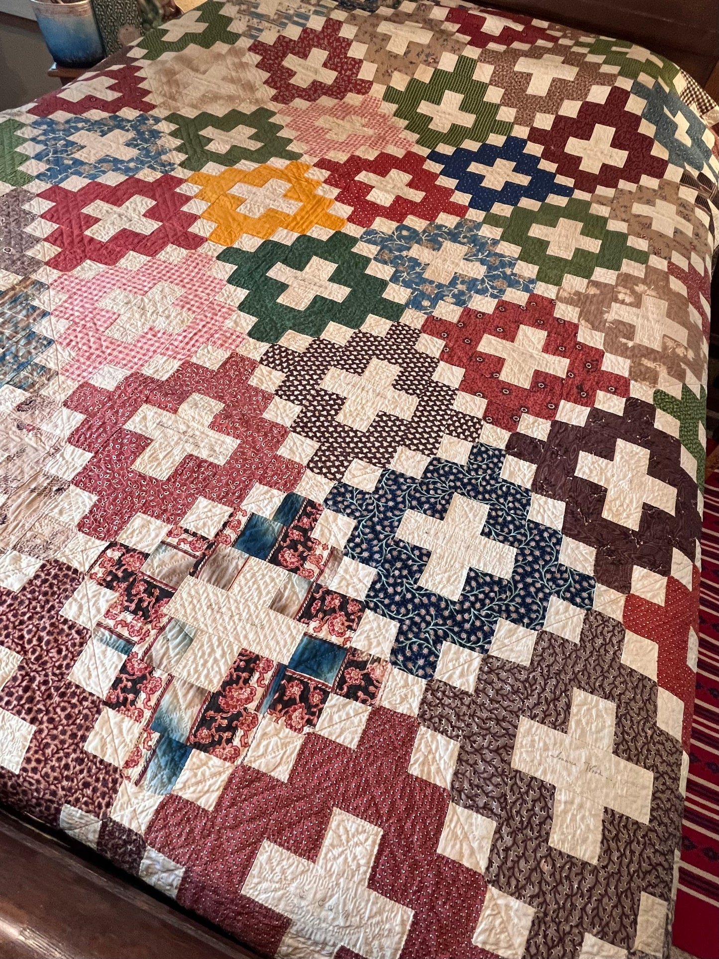 Early 1853 New York Signature Album Quilt