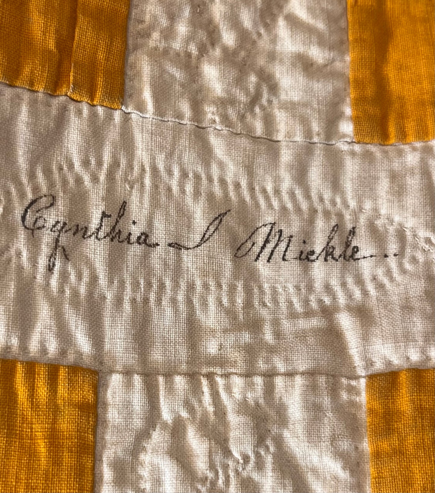 Early 1853 New York Signature Album Quilt