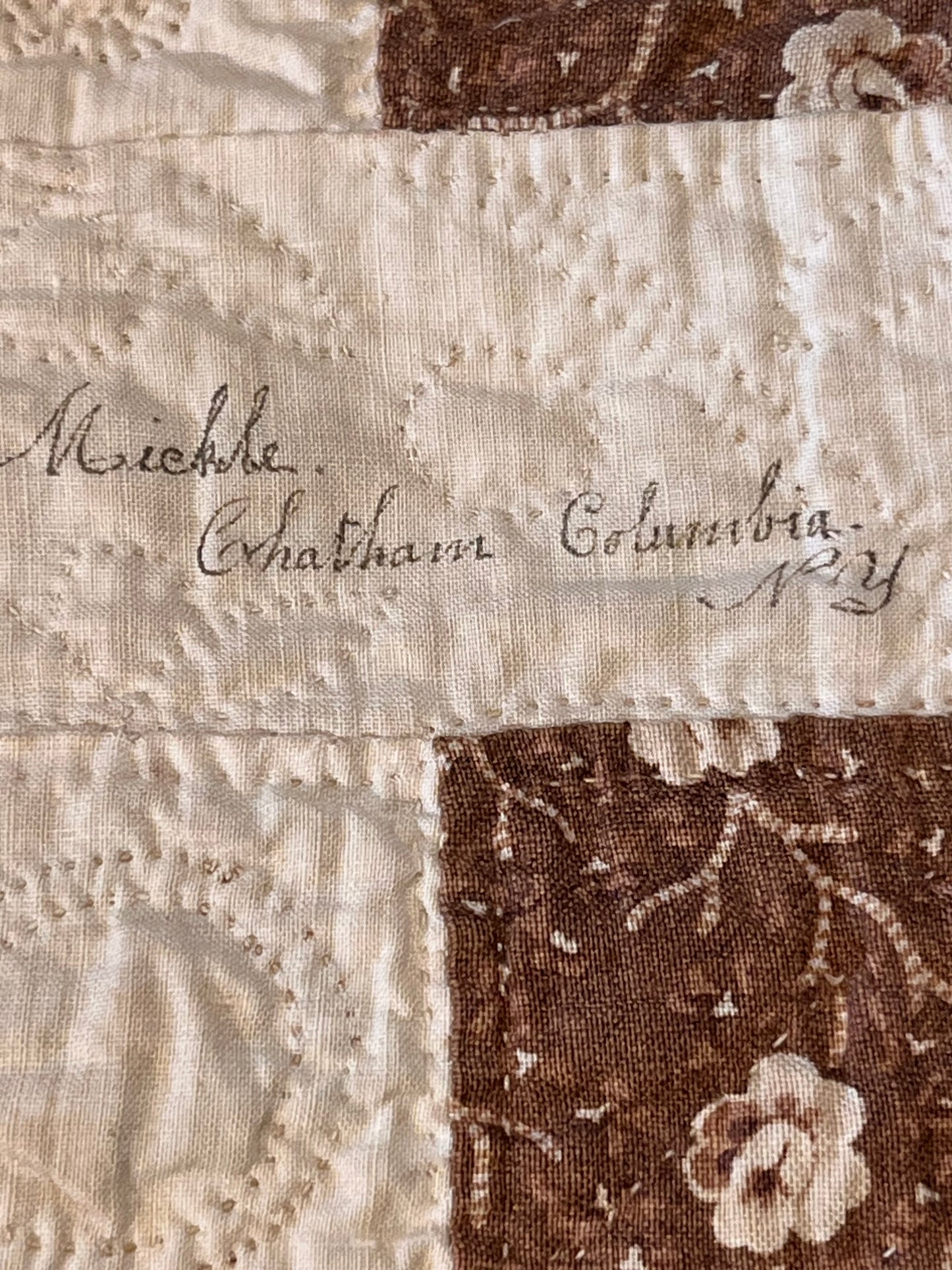 Early 1853 New York Signature Album Quilt