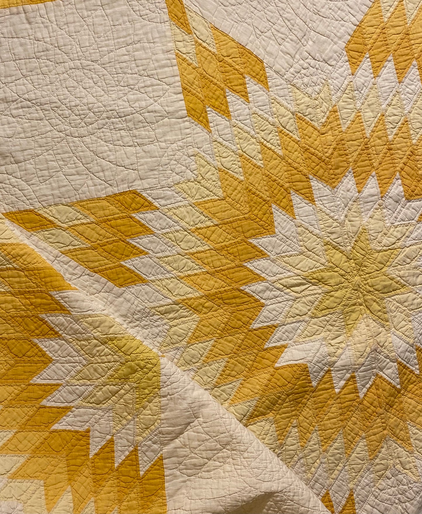 Broken Star Quilt in Yellows