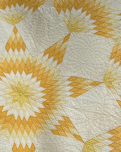 Broken Star Quilt in Yellows