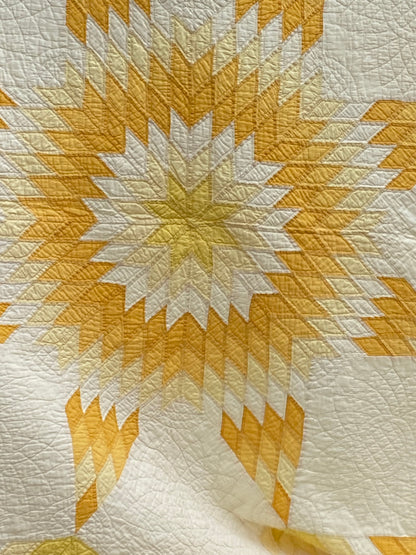 Broken Star Quilt in Yellows