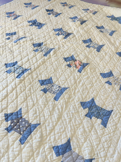 Original Small Scale Scottie Dog Quilt -Crib/Youth
