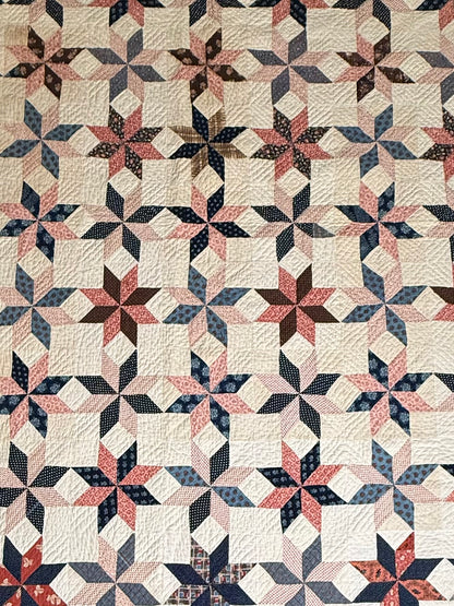 Early Circa 1840’s Incredible Variable Stars Quilt