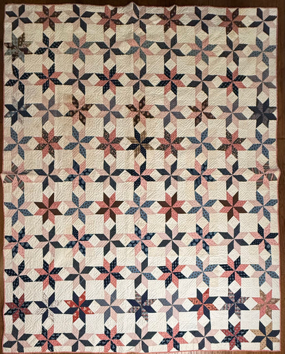 Early Circa 1840’s Incredible Variable Stars Quilt