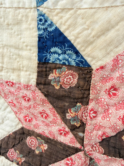 Early Circa 1840’s Incredible Variable Stars Quilt