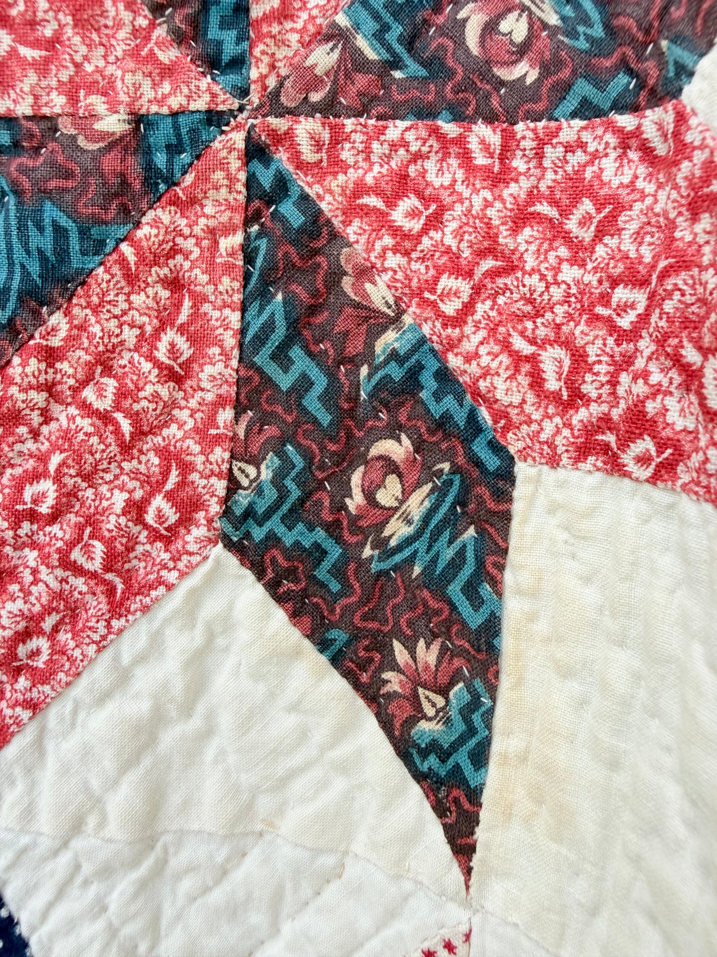 Early Circa 1840’s Incredible Variable Stars Quilt