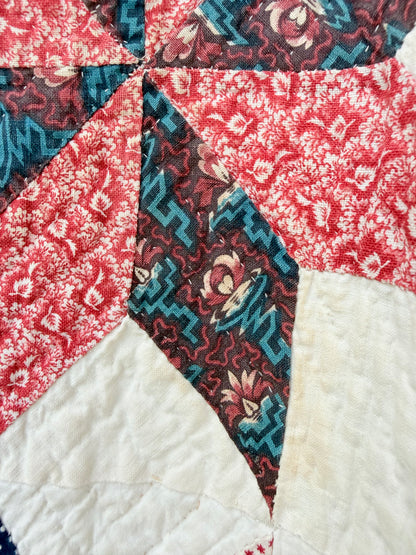Early Circa 1840’s Incredible Variable Stars Quilt