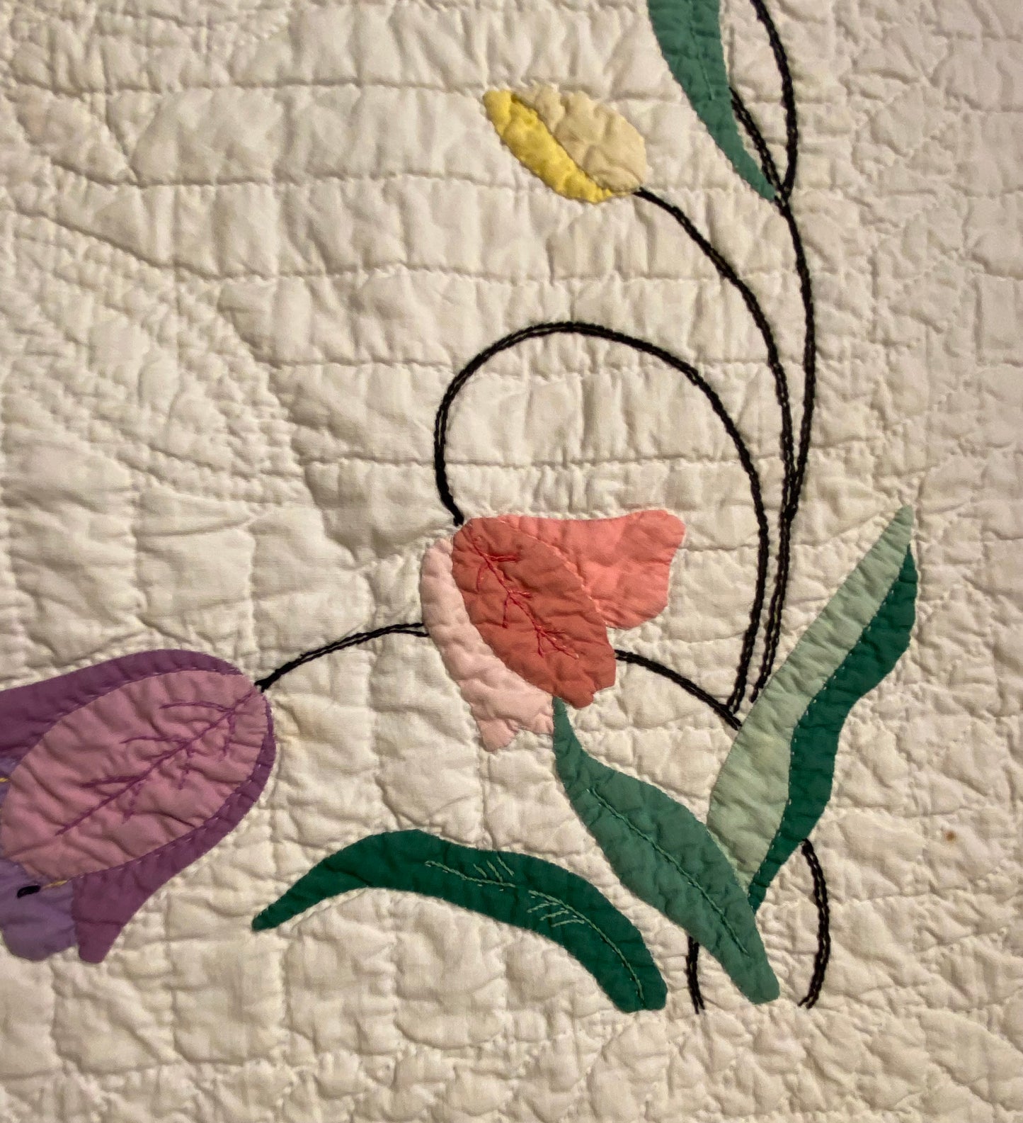 Tulip Time Applique Quilt