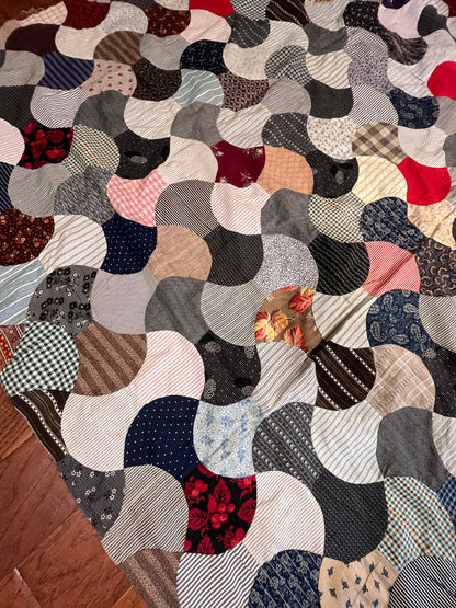 Antique Double Ax Head Quilt Top