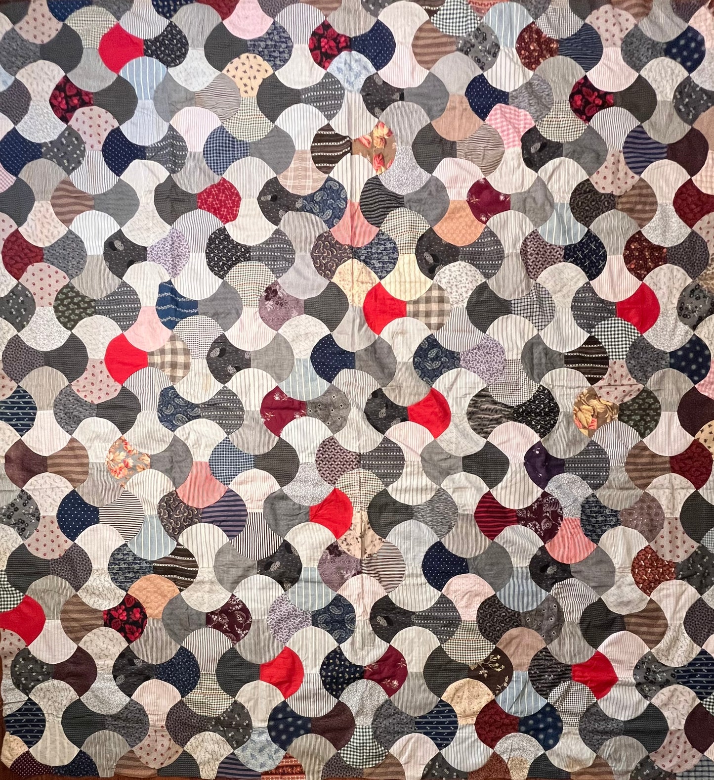 Antique Double Ax Head Quilt Top