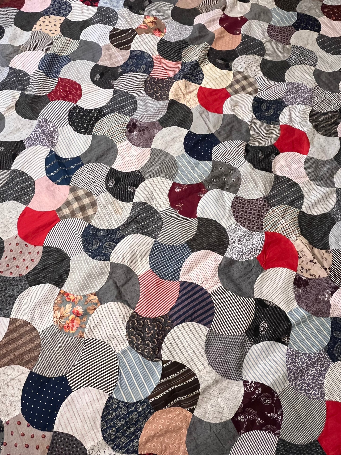 Antique Double Ax Head Quilt Top