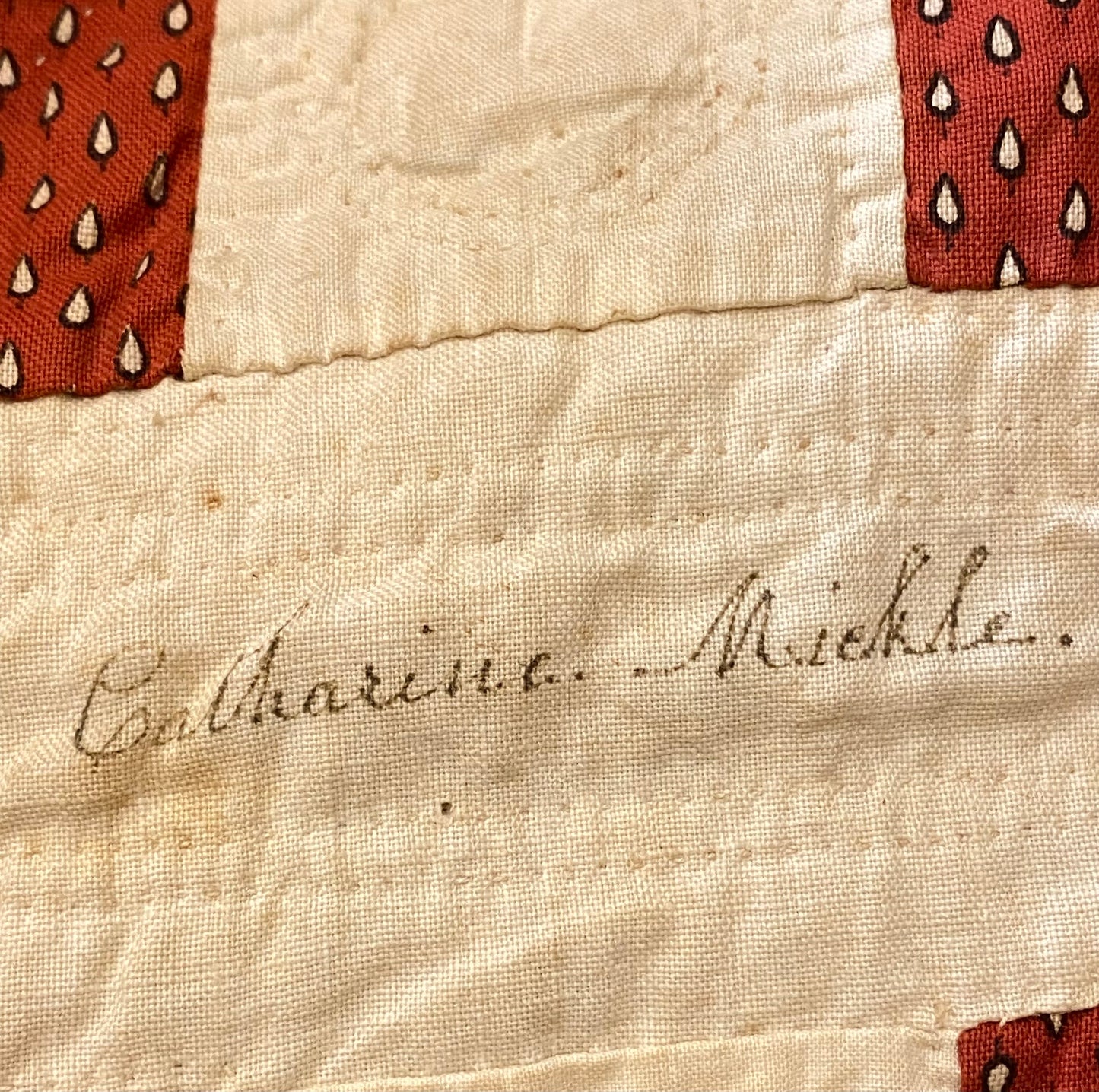 Early 1853 New York Signature Album Quilt