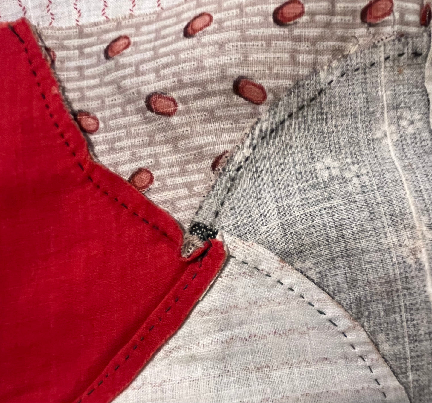 Antique Double Ax Head Quilt Top